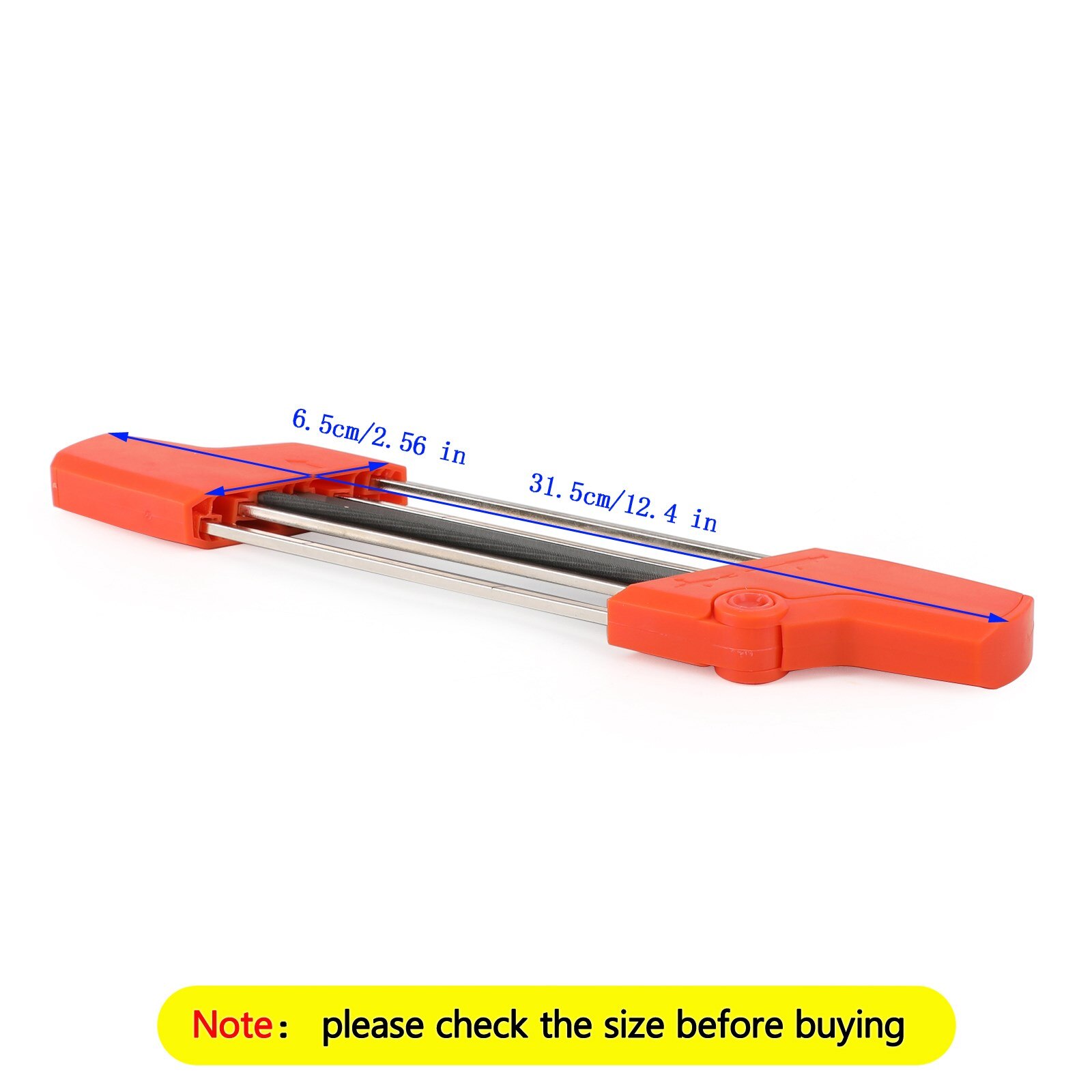 Areyourshop For STIHL 56057504303 4mm 4.8mm 5.2mm 5.5mm 2 IN 1 Easy Chainsaw File Chain Sharpener Kit Fit for Stihl