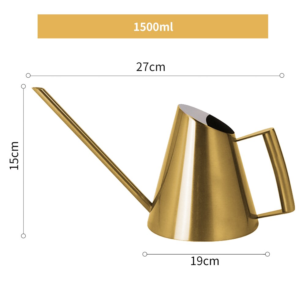 Konewka konewka ze stali nierdzewnej stalowe długie wylewka ogrodnictwo doniczkowe użyj uchwytu idealny robić podlewania rośliny kwiatowe prysznic akcesorium: D-L