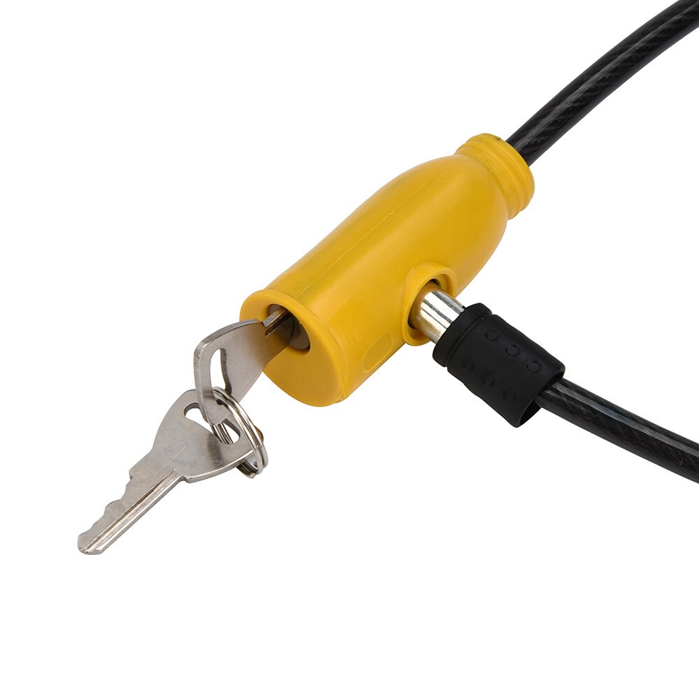 1 pc Cycling 8x640mm Cable Anti-Theft Bike Bicycle Scooter Safety Lock With 2 Keys Steel Wire durable to use fitness bicycle 15