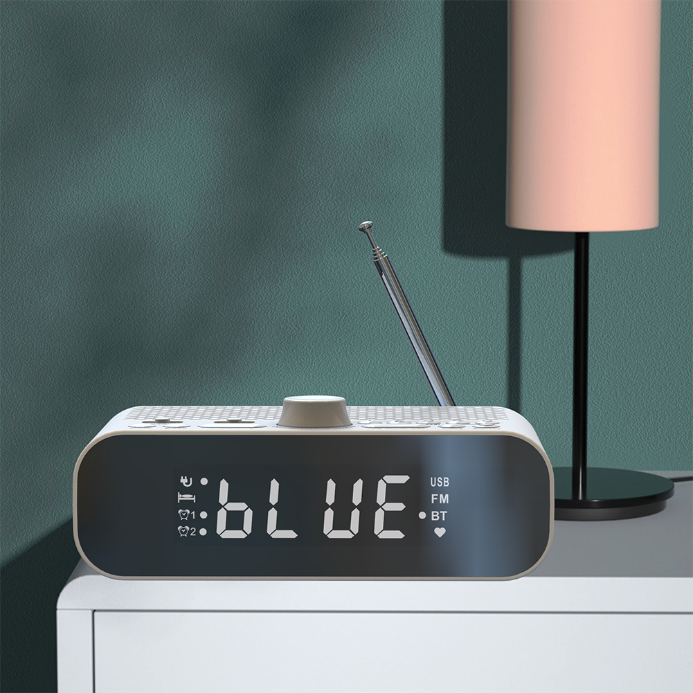 Digitaler Wecker, Radio, LED-Anzeige, digitales Radio mit automatischem Abschalt-Timer, Radiowecker für Schlafzimmer