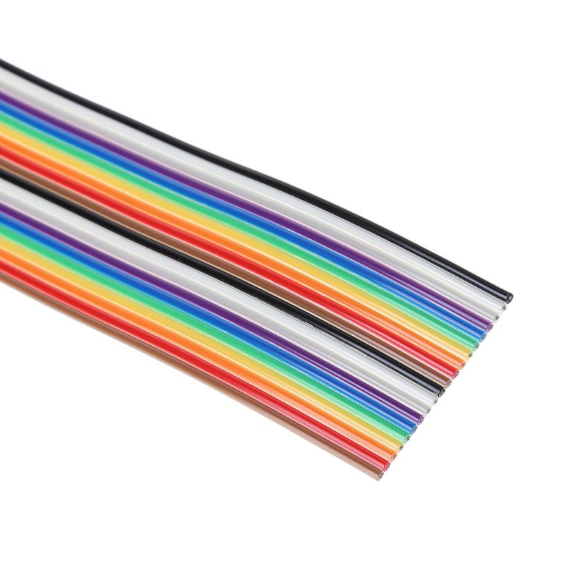 5M Rainbow Kabel 20Pin Dupont Draad Met 1.27Mm Lijn Pitch Sluit Draden