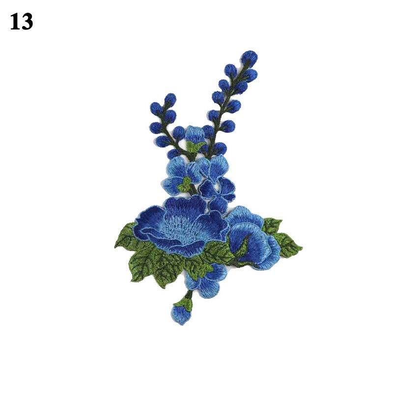 Applique Cloth sticker Women Garment Dress Accessories Patches Embroidery flowers Patches Sewing On Fabric Lace Applique: 13