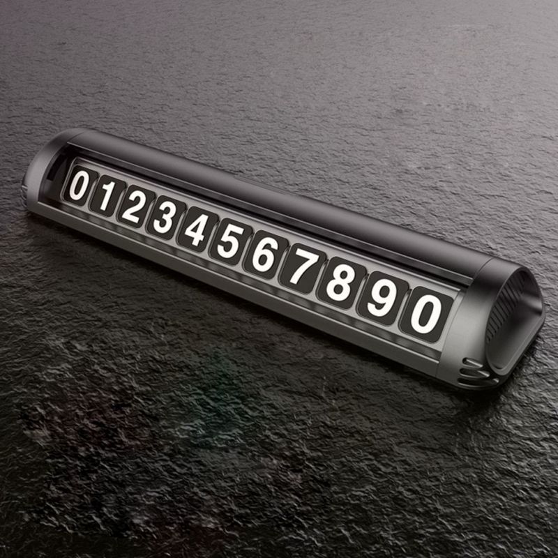 Car Temporary Stop Sign Temporary Car Parking Card Phone Number Plate Hidden Switch Parking Card: 4