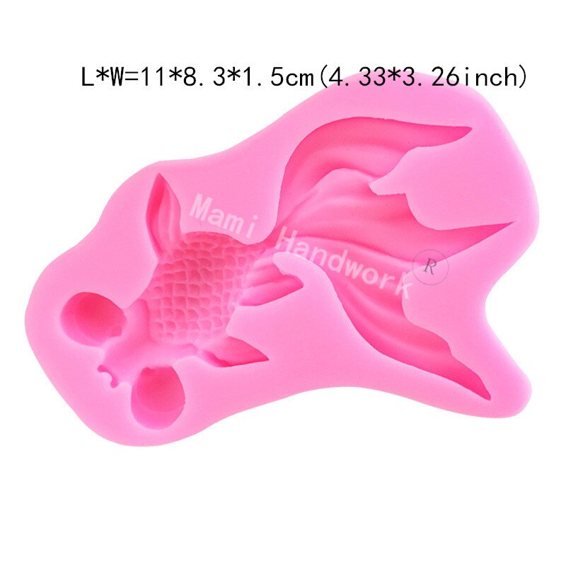 Hand-made Koi Fish Good Luck Turning Sugar Mold Goldfish Modeling Cake Mold DIY Turning Sugar Baking Tool Cake Mold