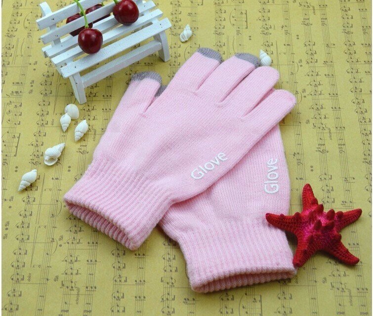 2pairs black Unisex Gloves Colorful Mobile Phone Touched Gloves Men Women Winter Mittens Black Warm Smartphone Driving Glove