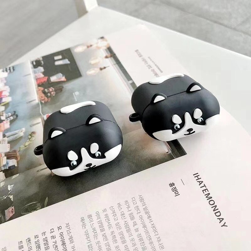 Caso auricolare Per AirPods Caso Del Fumetto Della Copertura Del Silicone Dell'orso per Apple Air 2 Auricolari Svegli Sacchetto per Earpods baccelli Custodie accessori