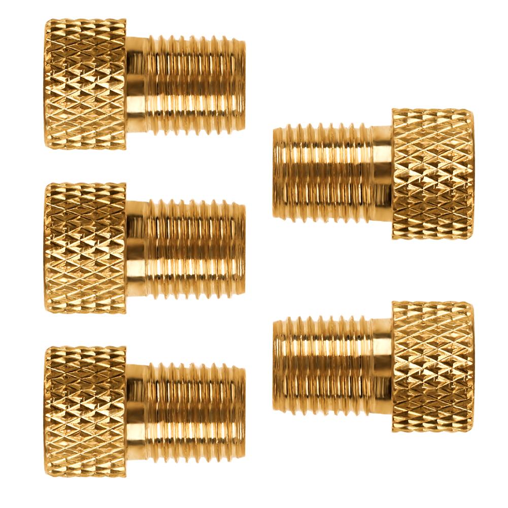 4/5Pcs Fiets Valve Adapter Pomp Tire Valve Adapter Convert Presta Aan Schrader Koper Bike Air Valve Adapter fiets Accessorie