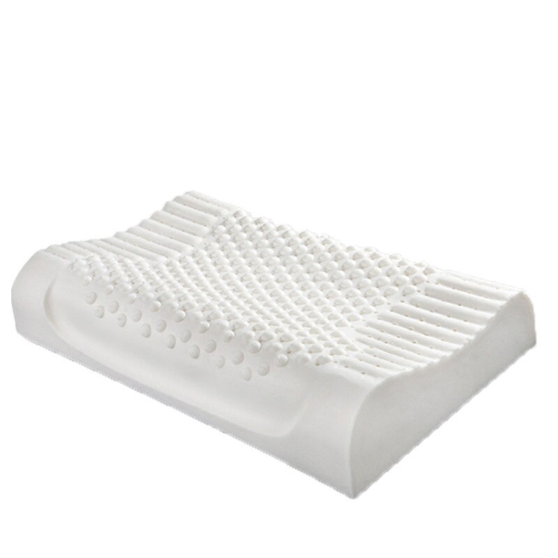 Oreiller Cervical en Latex naturel oreillers de literie oreillers de couchage soins de santé oreiller orthopédique coussin de Massage Cervical libération de douleur