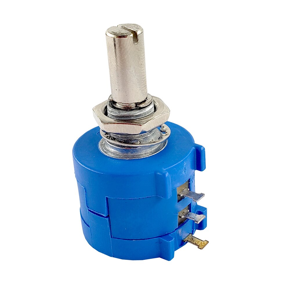 1 Sets 3590S-2 3590S Series Precision Multiturn Potentiometer 10 Ring Adjustable Resistor+ Turns Counting Dial 6.35mm Knob