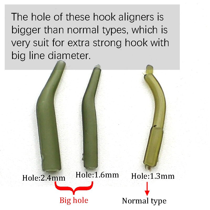 20pcs Carp Fishing Accessories Terminal Anti Tangle Sleeves For Carp Fishing Hook Line Aligner Carp Feeder Hair Rigs Fish Tackle