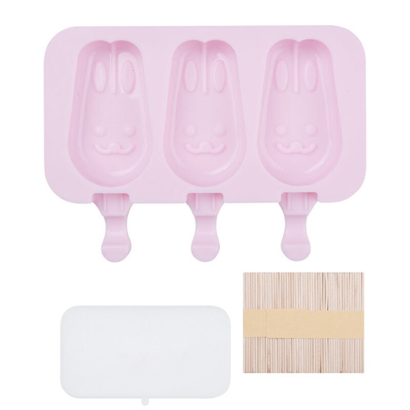 Mold Making Ice Cream Tray DIY Cute Ice Cream Silicone Cartoon Sorbet 87HA: Default Title