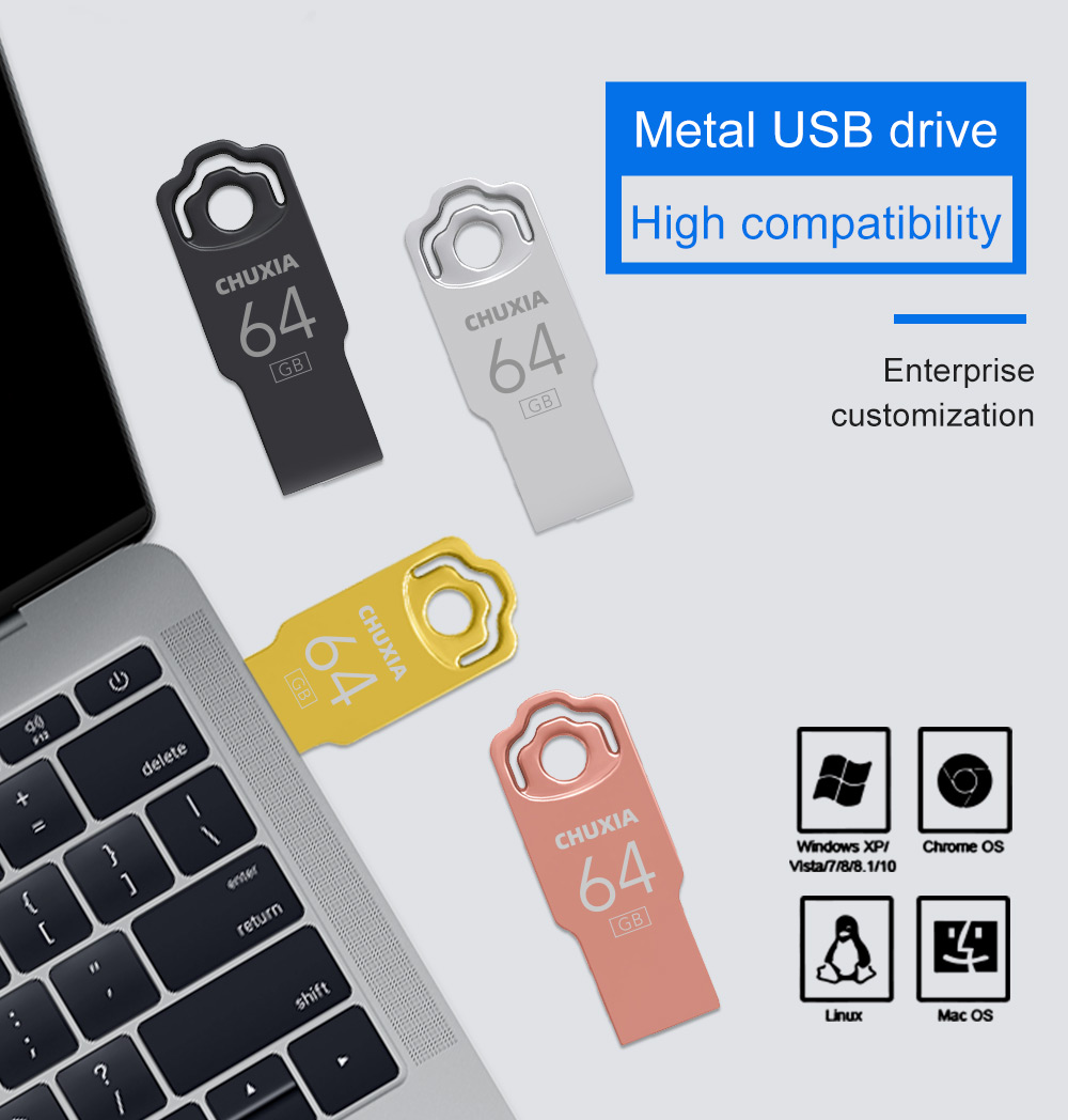 10 SZTUK / LOT Metalowa pamięć flash USB 4 GB 16 GB Pendrive 32 GB Pen Drive 64 GB Pamięć USB 128 GB Darmowa dostawa Ustaw LOGO U Disk
