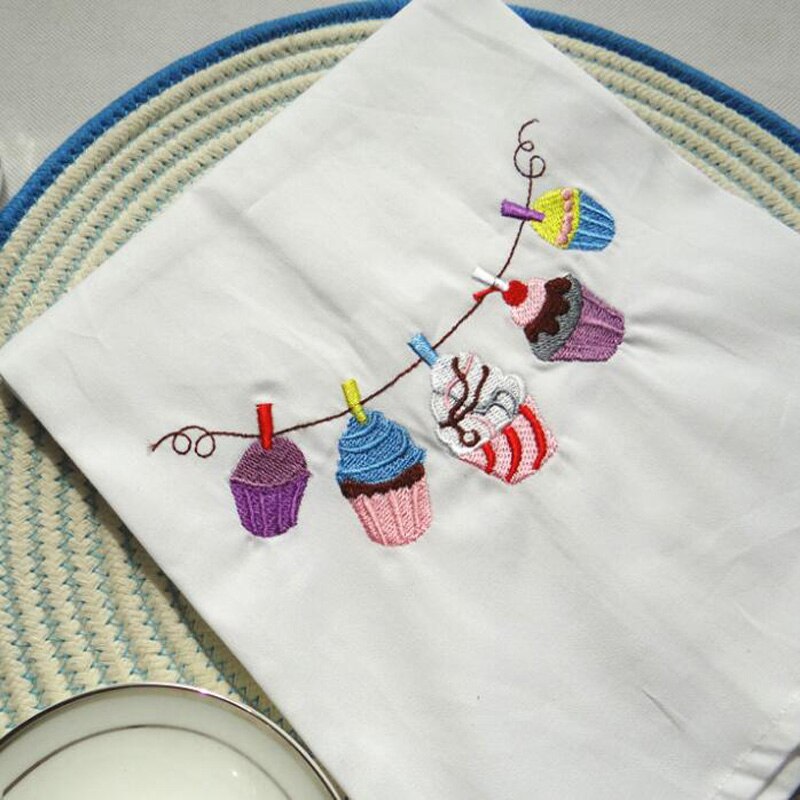 45x70cm simples bordado guardanapo de mesa algodão chá cozinha pano de limpeza cozimento pano foto fundo decoração