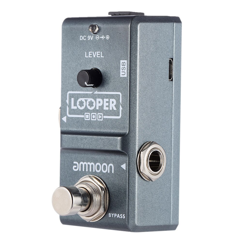 Ammoon AP-09 Looper guitarra Pedal Nano Series bucle Pedal de efecto guitarra eléctrica Bypass verdadero regrabaciones ilimitadas partes de guitarra