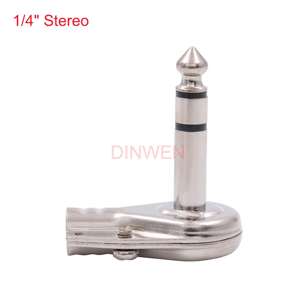 1/4 "6.35 Mm Mono Gitaar Bas Hoofdtelefoon Jack Socket Connector Pcb Panel Mount Met Schakelaar Nikkel Plaat Messing 1 pc: Stereo