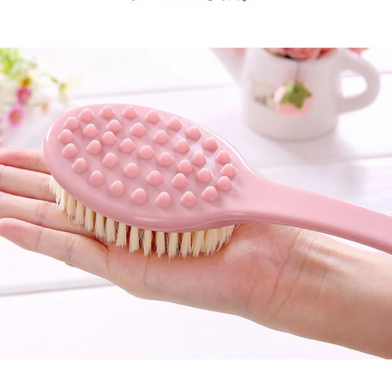 Schlecht Pinsel Massage Lange Griff Waschen Dusche Körper Waschlappen Wäscher Körper Peeling Gerät Schlecht Zubehör Schlecht Zurück Wäscher