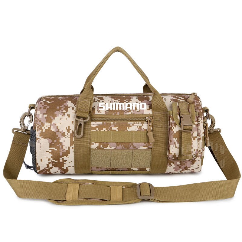 Shimano Angeln Tasche Große Kapazität Multifunktionale Angelgerät Tasche draussen Schulter Umhängetaschen Multi-zweck Lagerung Tasche: Wüste Digital