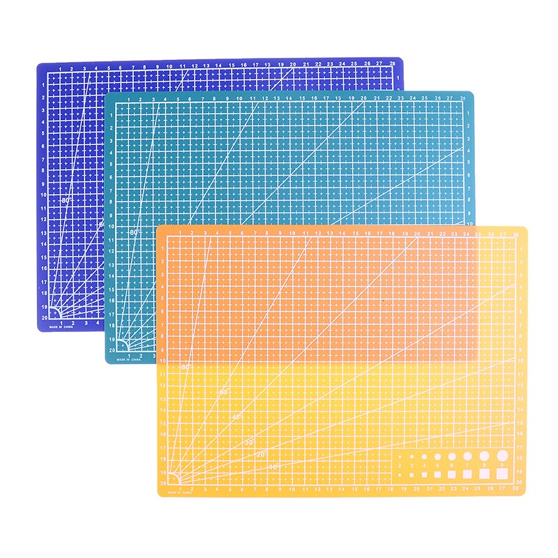 30*22cm A4 Grid Lines Self Healing Cutting Mat Craft Card Fabric Leather Paper Board