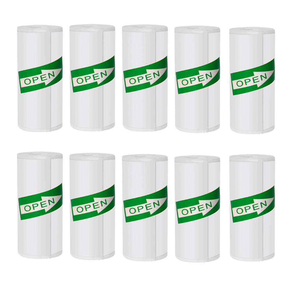 57*25MM HD Mini Printer Thermal Paper Self-adhesive Roll Paper Label Sticker Photo Inkless Printing Portable Printer Color Paper: Gold