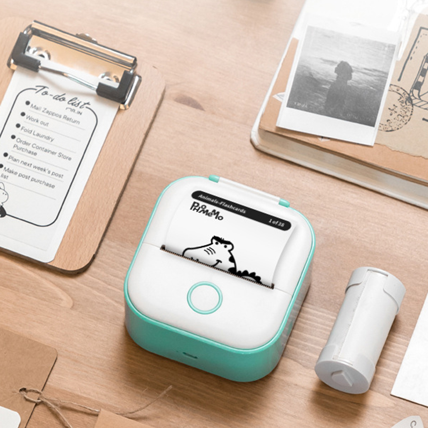 Mini Termoprinter Trådløs Lommetyper DIY Klistremerke Skriver Bærbar Etikett Skriver Journal Planlegger Dekor Verktøy