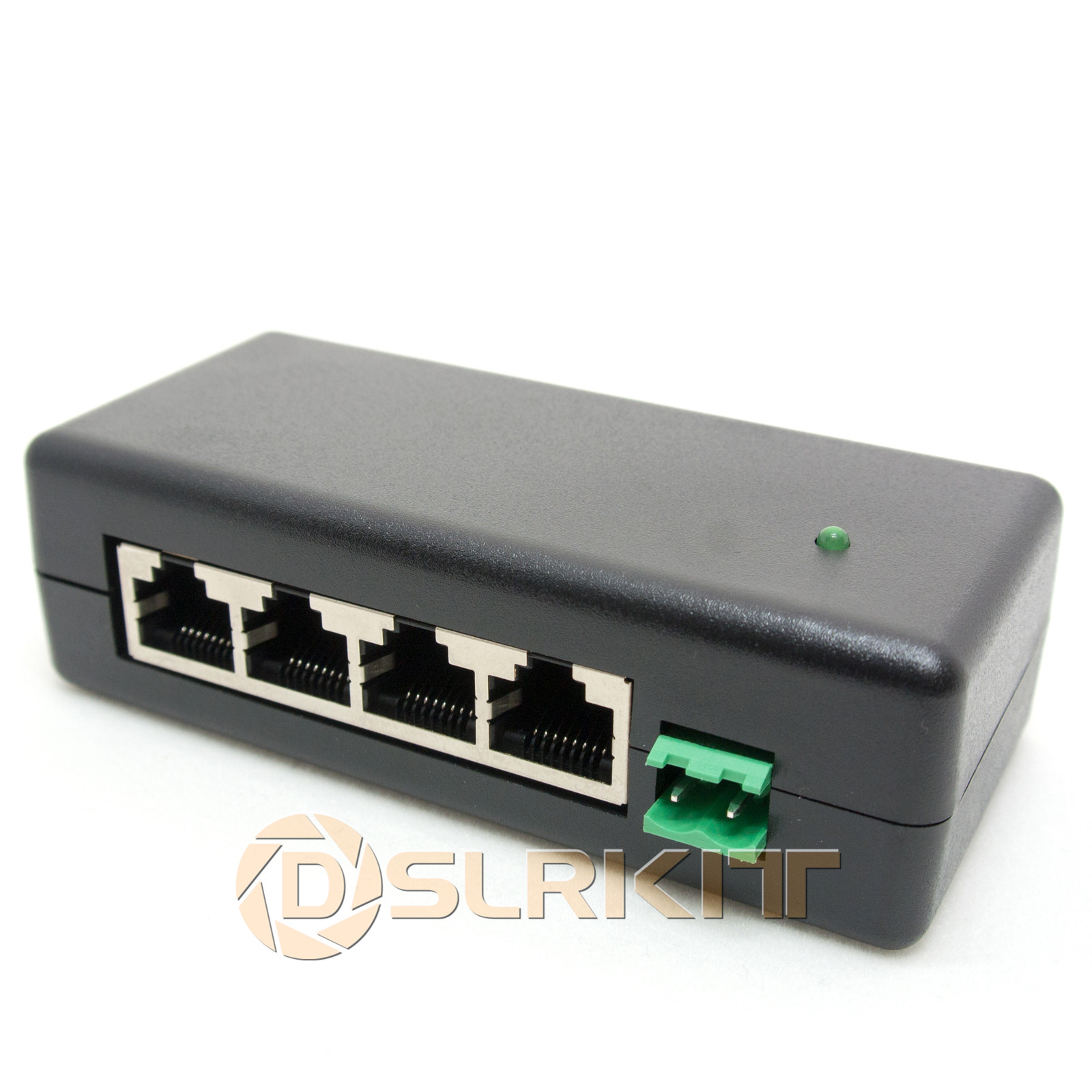 4 Ports Gigabit Passive PoE injector midspan Ethernet Adapter NO Power Adapter