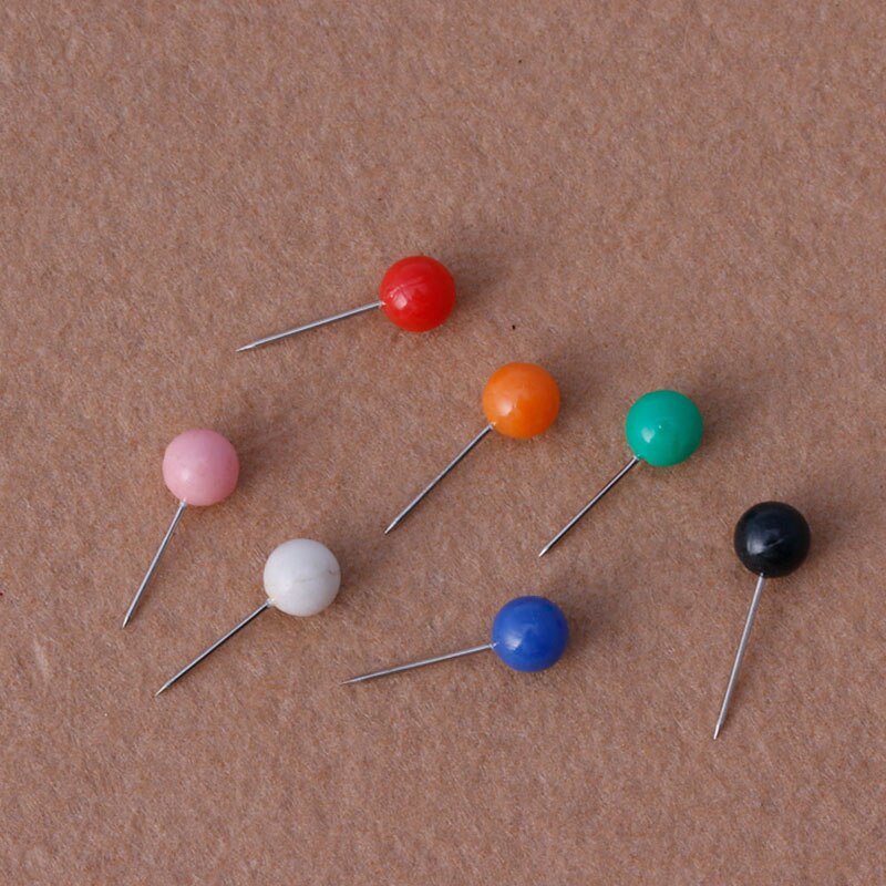 50pcs/Set Office Thumbtacks Push Pins Metal Pin Office&School Supplies Cork Wall Nails Photo Wall Studs