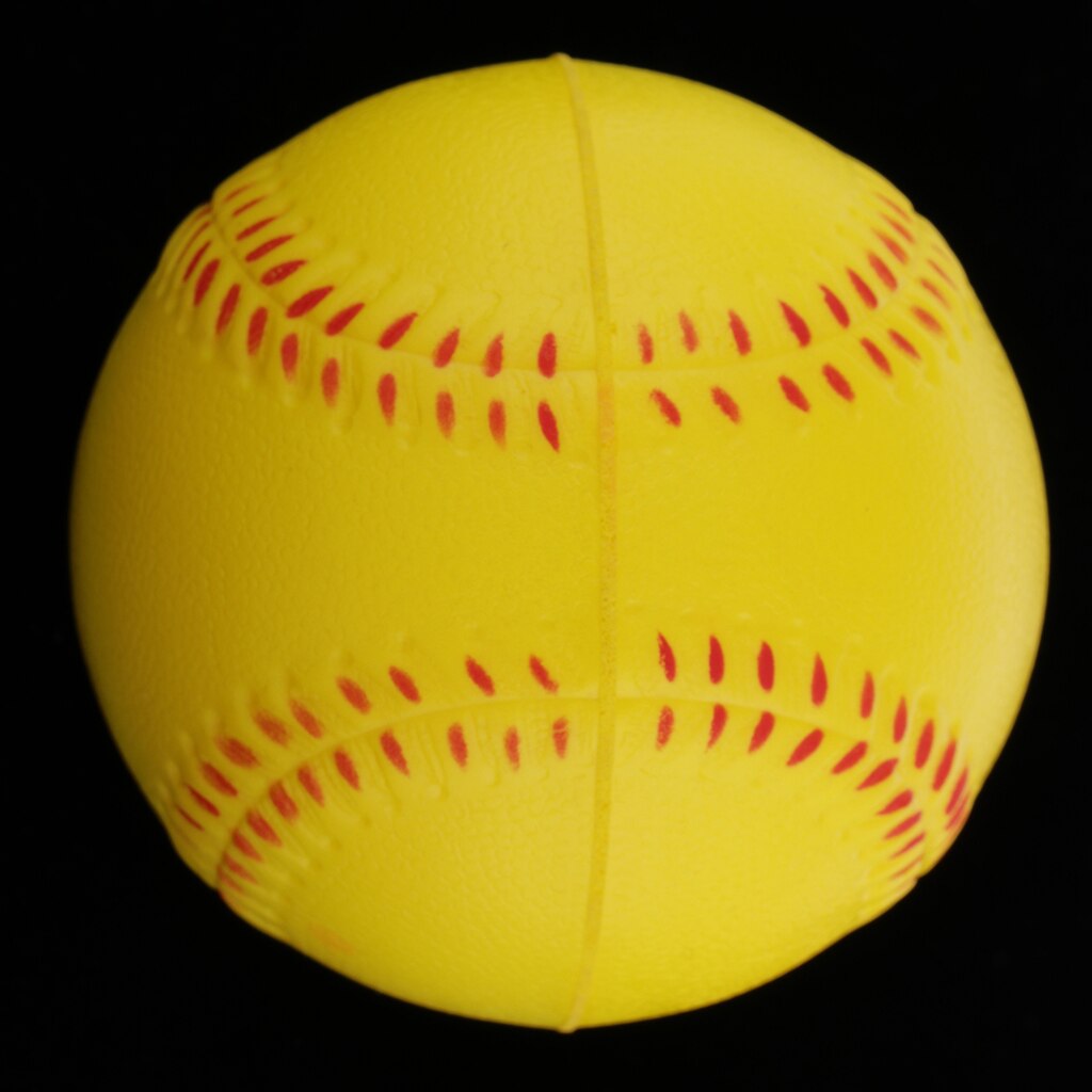 Pitcher's Soft Training Softball, PU Foam Yellow Baseball Ball for Practice - Durable and Practical