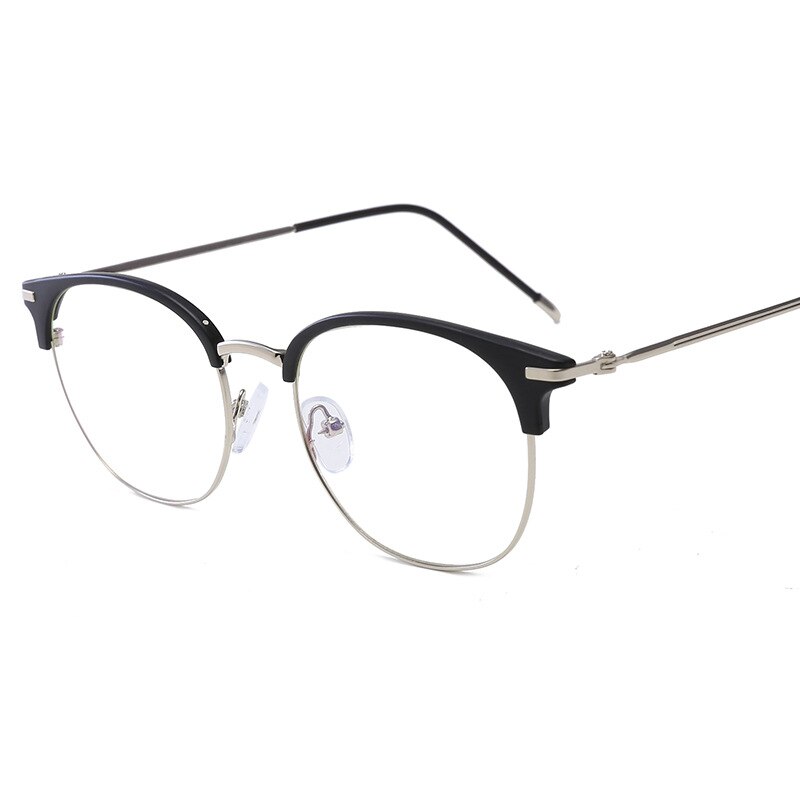 Semi Rimless Computer Glasses Anti Blue Light Eye Glasses Eyeglasses Optical Spectacle Glasses Frame For Women Men