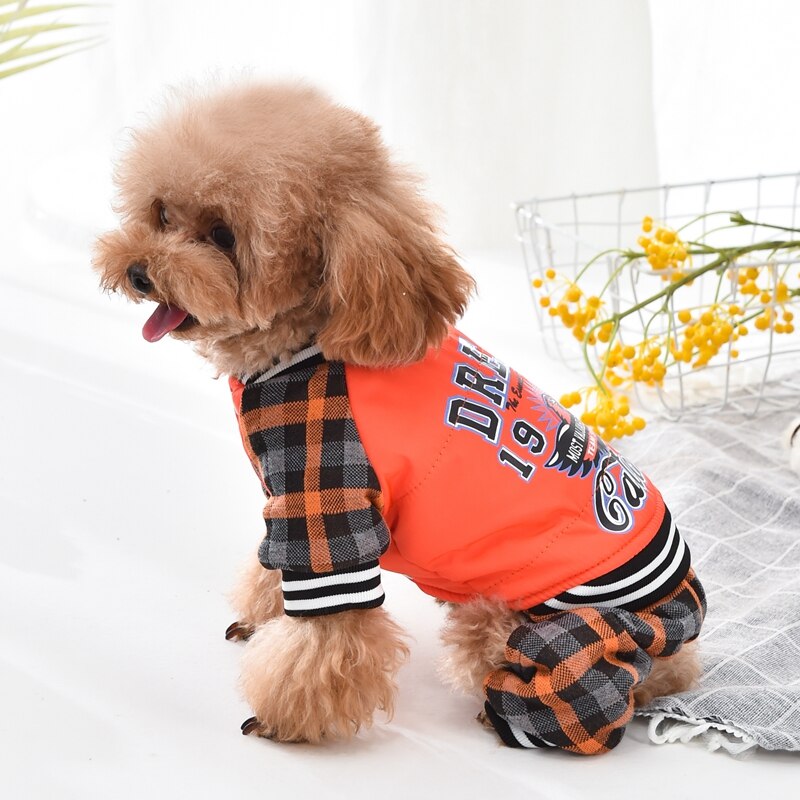 Calça xadrez para cachorro, fantasia macia para camisa de inverno, quatro pernas, roupa para gato de estimação, cachorros pequenos, acessórios para pets