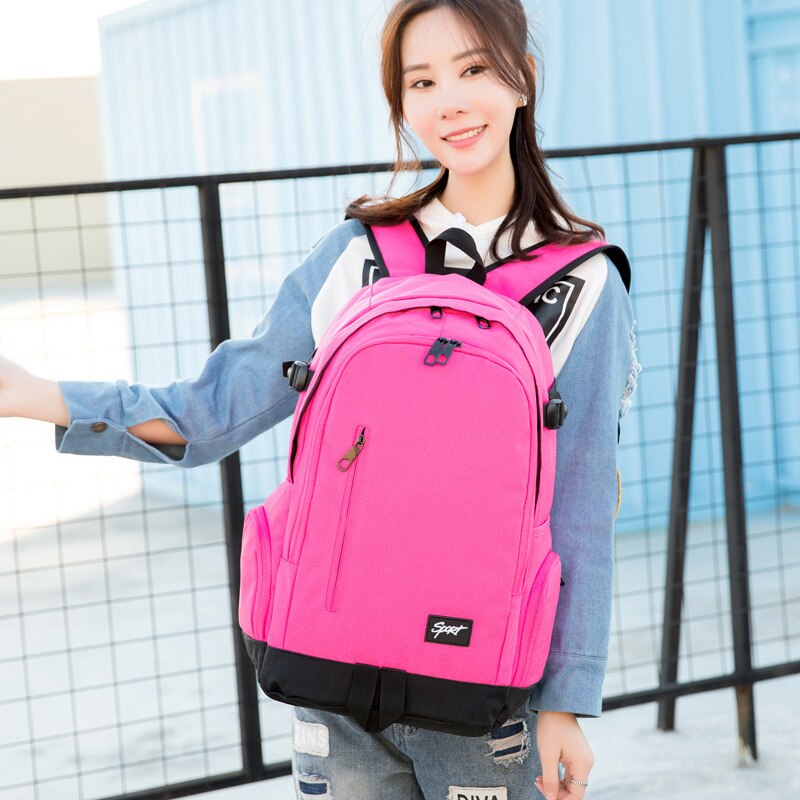 Ohmelody Men Women Carry on Travel Backpack Business 17 in Laptop Backpack Back to School for College Middle School Students: 1107Rose Red