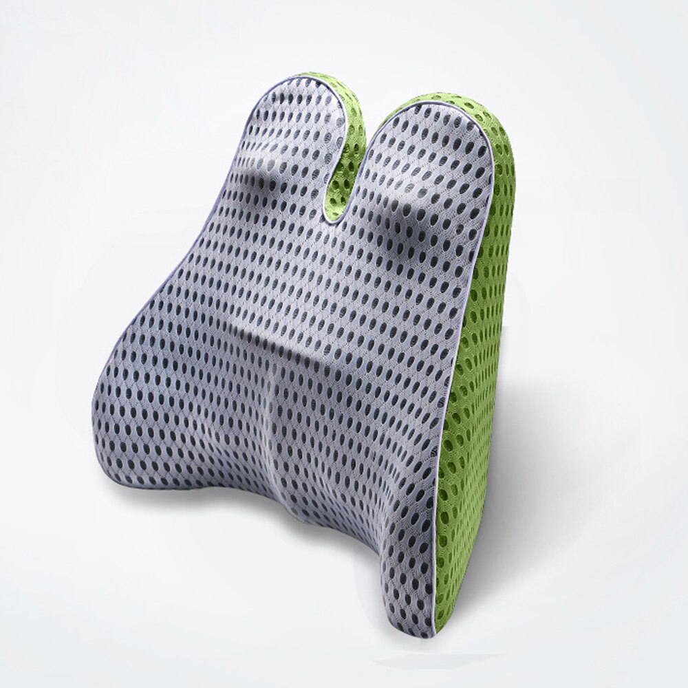Reposacabezas de malla 4D para coche, almohada para el cuello, soporte Lumbar curvo para la espalda, transpirable, para el coche: 14