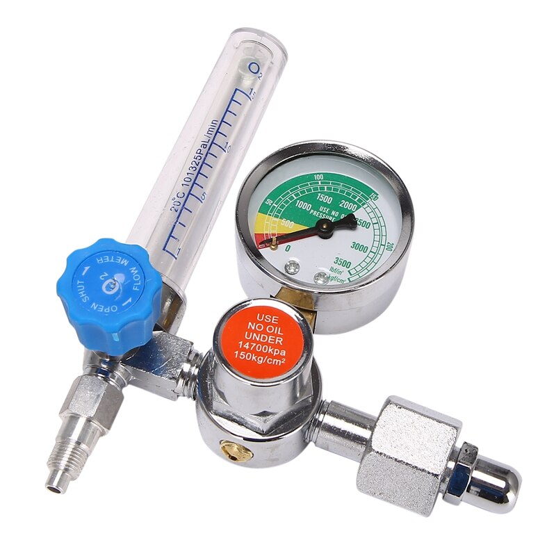 Zuurstof Flowmeter Manometer Zuurstof Flowmeter Zuurstof Druk Valve Regulator 0-10L/Min G5/8