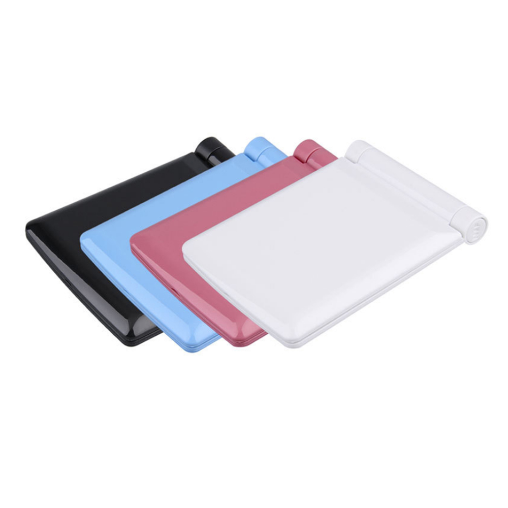 Mini Pocket Spiegel met Licht voor Make-Up Kleine Hand Held Vouw Vrouw Draagbare Reizen Spiegels 8 LED Cosmetische Tool