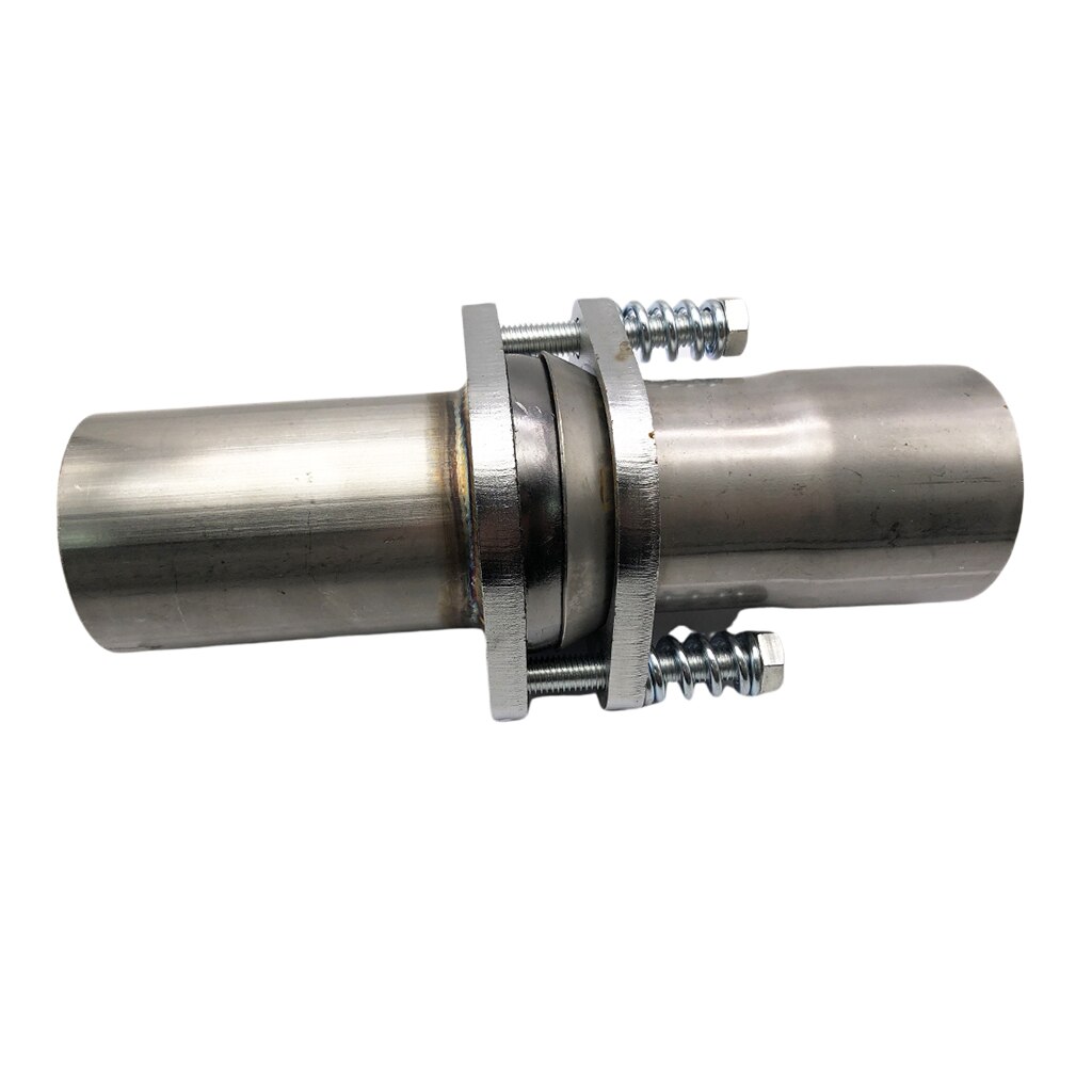 3" OD ID Stainless Steel Exhaust Spherical Joint Spring Flange 2 Bolts