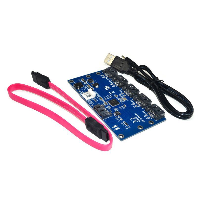 Sata 1 to 5 port omvandlare sata port multiplikator stigkortshub