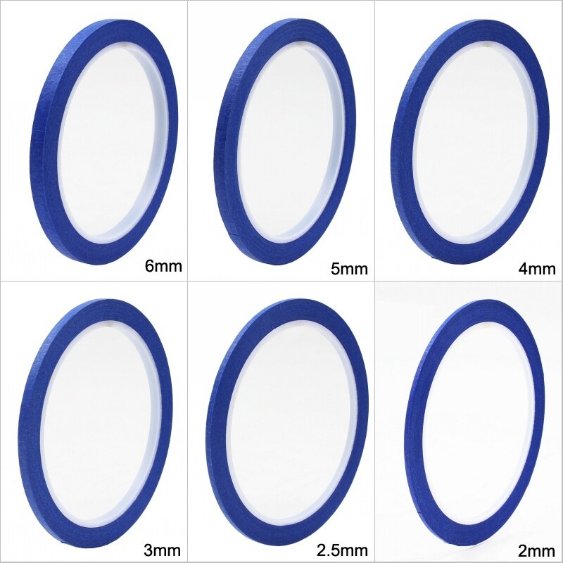 Blue Thin Paper Masking Tape For Painting &amp; Drawing &amp; DIY Nail Arts &amp; Pattern Making Draping Tape 25M