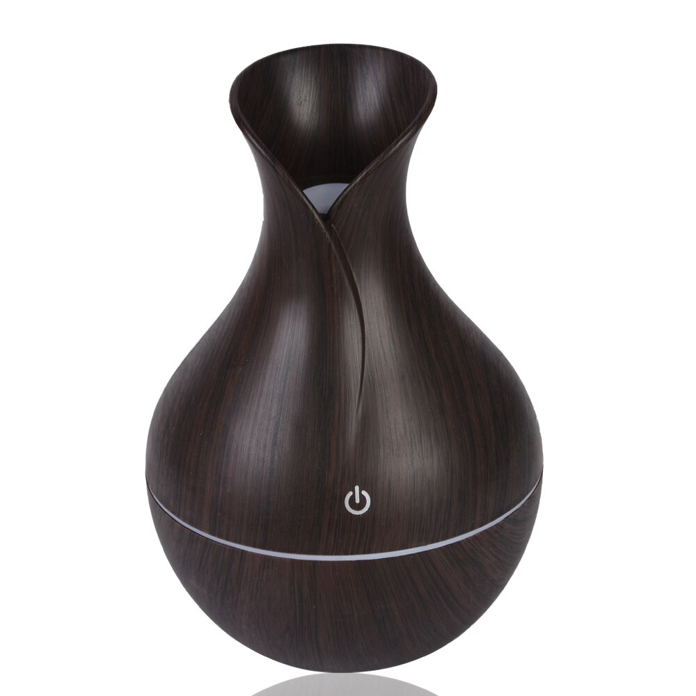 USB Wood Grain Essential Oil Diffuser Ultrasonic Humidifier Household Aroma Diffuser Aromatherapy Mist Maker With Light: 02