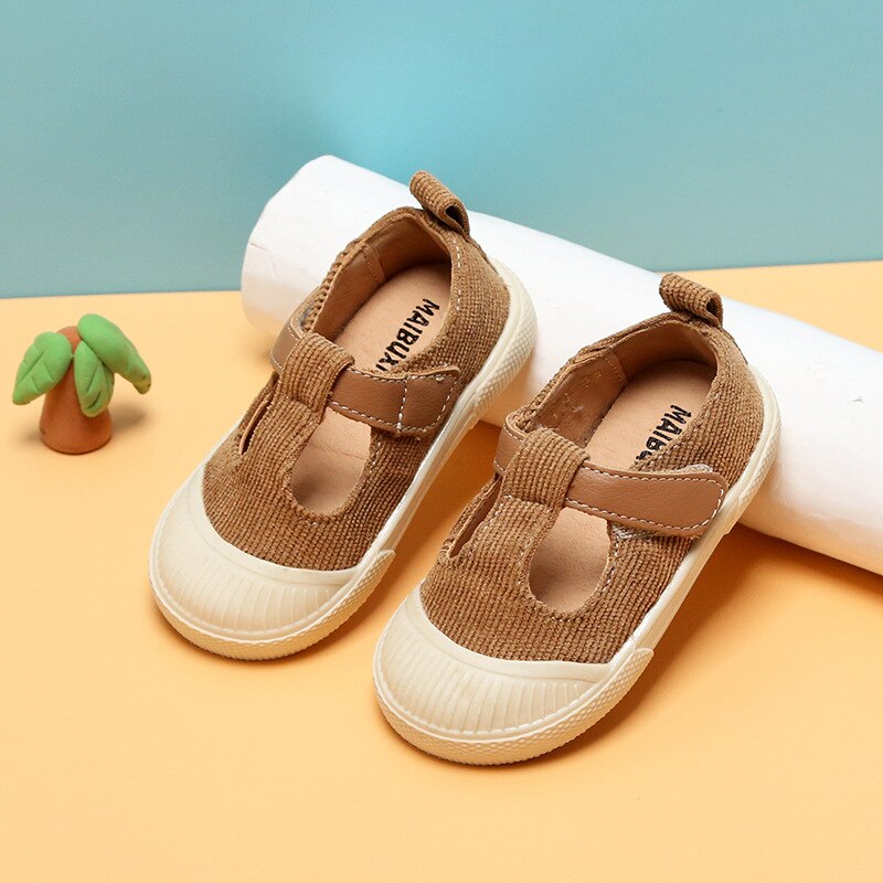 Spring Autumn T-Straped Leisure Cloth Shoes 1-3 Years Old Baby Girls Shoes First Walkers Toddler Shoes Children&#39;s Flats