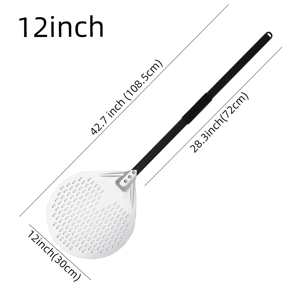 Grote Pizza Schil Schop Oven Paddle Accessoires Voor Pizza Schuif Draaien Schil Keuken Broodbakmachine Bakoven Gadgets Pizza Tool: Donker Kaki