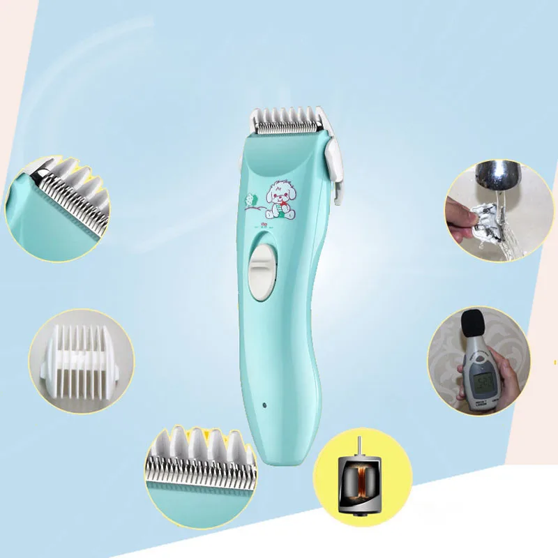 Baby Tondeuse Elektrische Tondeuse Usb Baby Scheerapparaat Snijden Babyverzorging Snijden Remover Oplaadbare Rustig Kids Haar Knippen