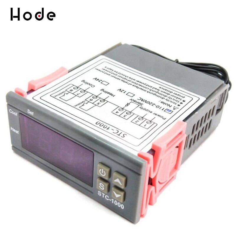 12V/24V/110V-220V thermostat stc-1000 electronic digital display microcomputer temperature controller switch Датчики температуры