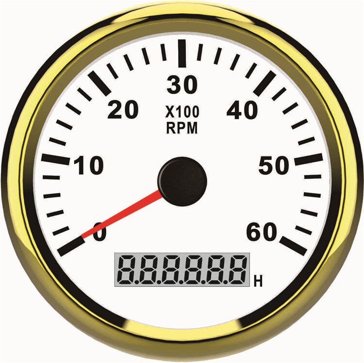 Car Engine Tachometer Modified Gasoline Engine Diesel Truck Excavator Motorcycle Motorcycle Boat 12V24V Universal