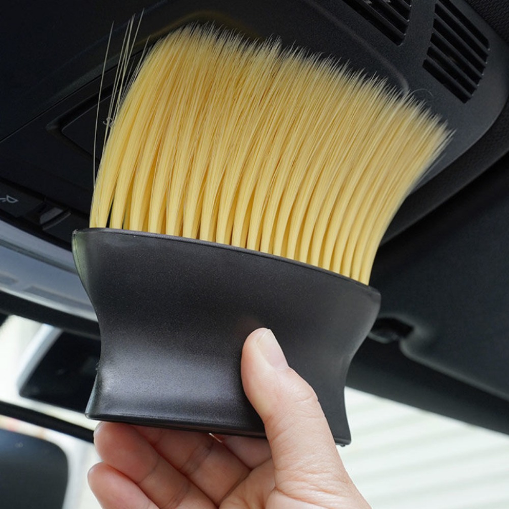 Brosse anti-poussière pour nettoyage intérieur de voiture, sortie d'air, contrôle central, fente de fenêtre de climatisation, détails de dépoussiérage, brosse douce