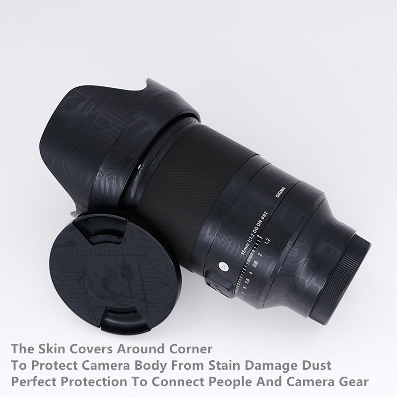 For Lens Skin Decal Protector Sigma 35 f1.2 E Mount Anti-scratch Lens Sticker Wrap Cover Case