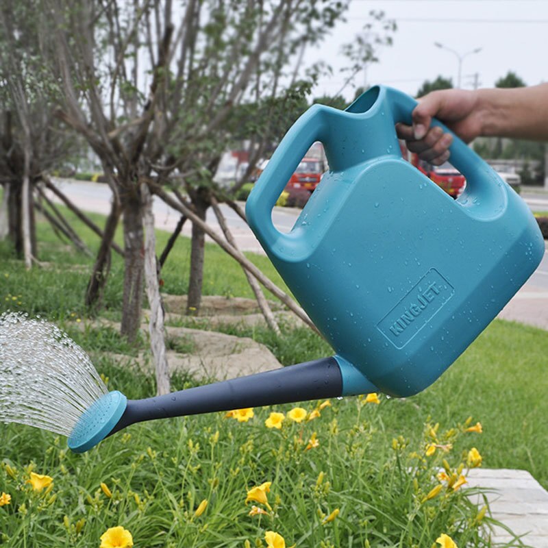 5L Plastic Watering Flower With Long Mouth Green Garden Balcony Watering Pot Plant Outdoor Lawn Irrigation Watering Pot