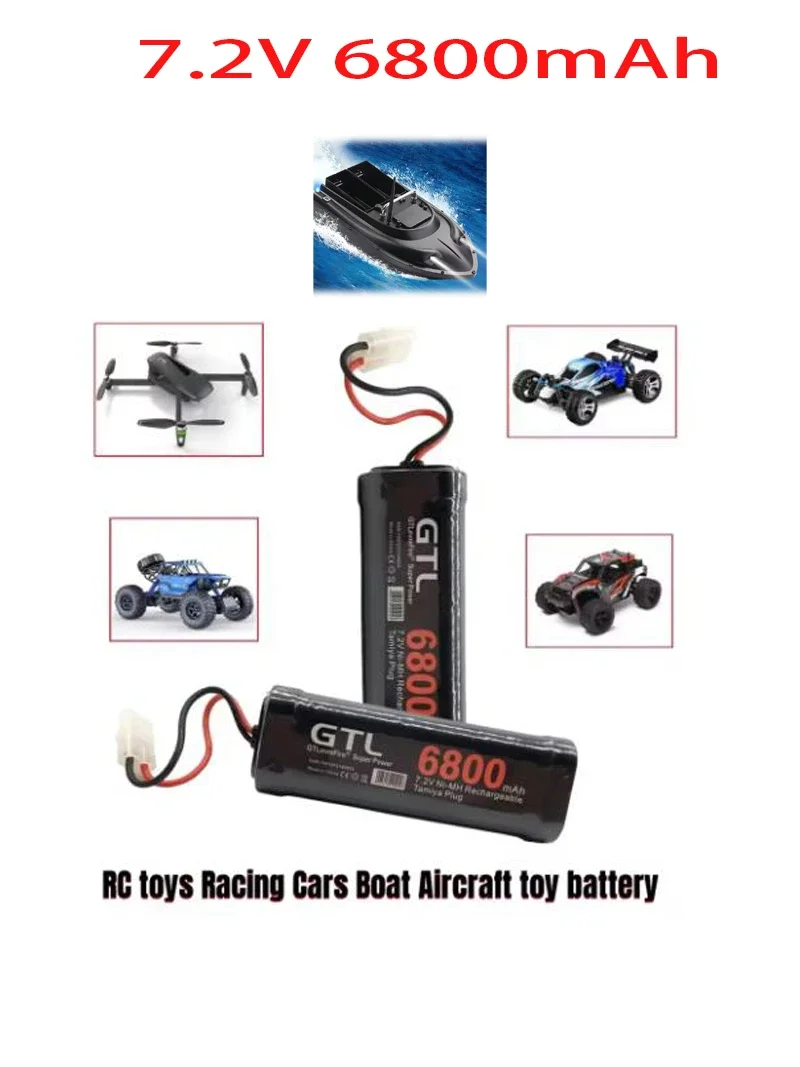 das groß Kapazität 7.2V Nickel Wasserstoff Batterie ist sehr geeignet Pro RC Energie Quellen eine solche wie Spielzeug Rennen Autos und Lastwagen.