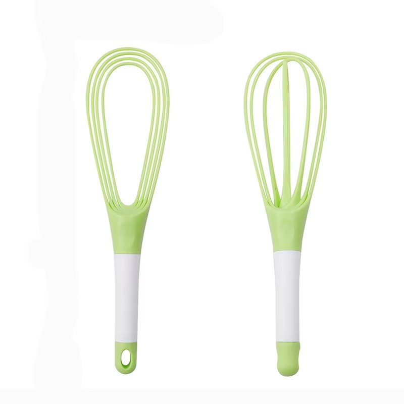 1 stuk 2-in-1 twist garde, opvouwbare ballongarde Plastic eierklopper voor koken en bakken - keukengereedschap