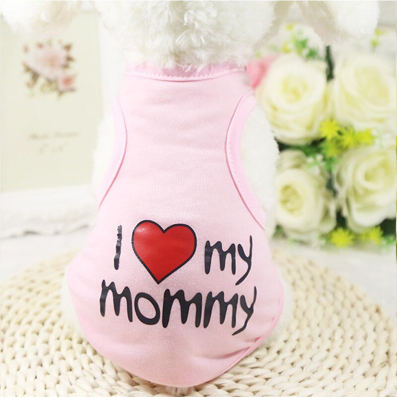 Cheap Small Dog Clothes Summer Spring T Shirt Dog Vest Lovely Pet Clothes Cat Dog Clothes for Small Dogs Tshirt Chihuahua Vest: Pink / XXL for 6-7 kg