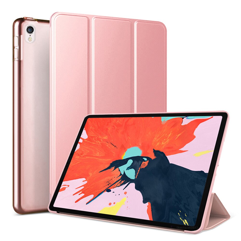Dla iPad Pro 12.9 Case 2020 nowy 4th Case z Face ID Funda dla iPad Pro 12.9 2018 2017 2015 Case 3rd 2nd 1st Generation Capa: Rose Gold / 2017 Pro 12.9 2nd