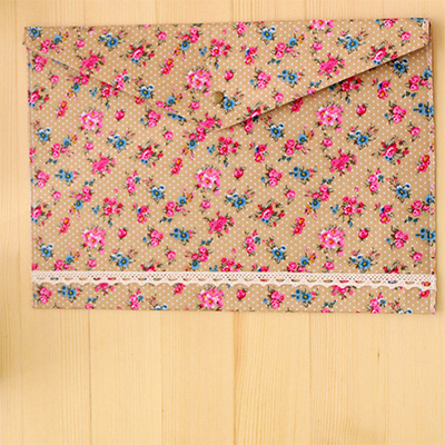 EZONE A4-Carpeta de flores con de botón para chicas, carpeta Floral bonita para chicas, bolsa de almacenamiento de papel para oficina, suministros para escuela y oficina: Khaki